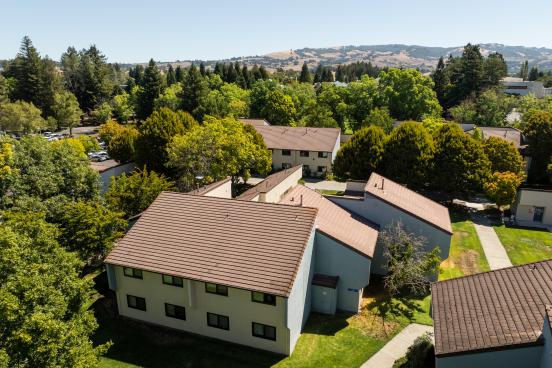 Verdot Village aerial of buildings