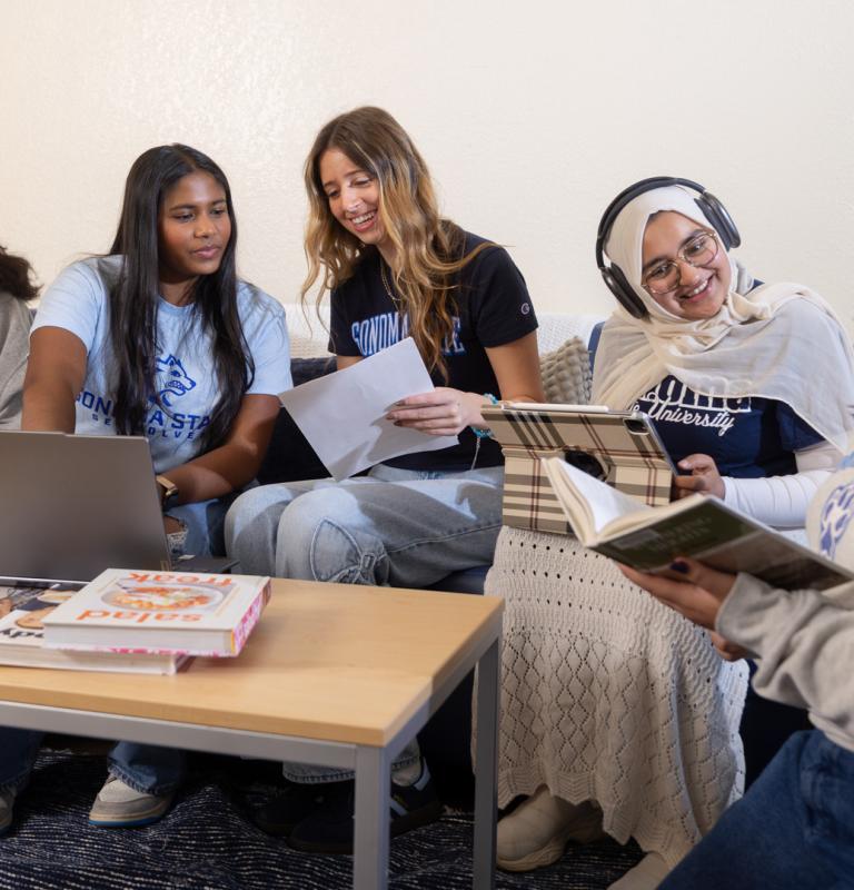 Students studying 