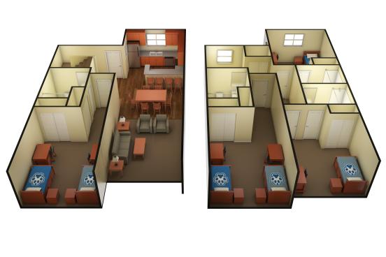 Tuscany Village 4 Bedroom Floorplan