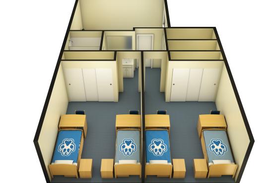 Verdot Village 2 Bedroom 3D Floorplan