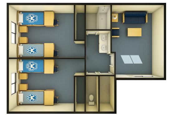 Verdot Village 2 Bedroom Floorplan