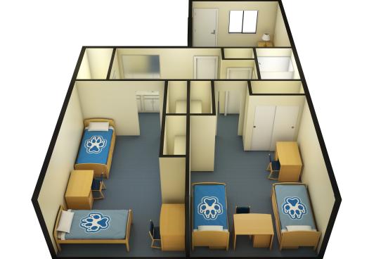 Zinfandel Village 2 Bedroom 3D Floorplan