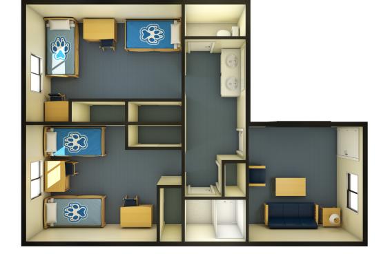Zinfandel Village 2 Bedroom Floorplan