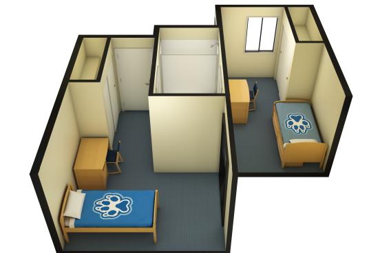 Zinfandel Village Shared Single 3D Floorplan