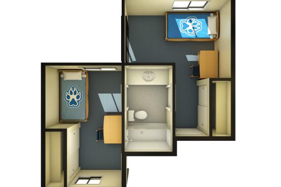 Zinfandel Village Shared Single Floorplan