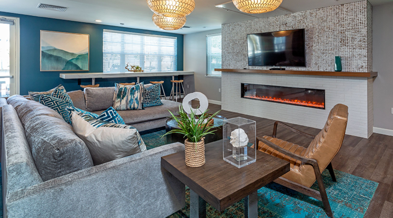community room at marina crossing