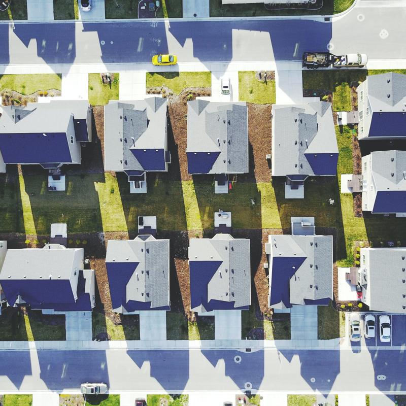 Roofs of homes