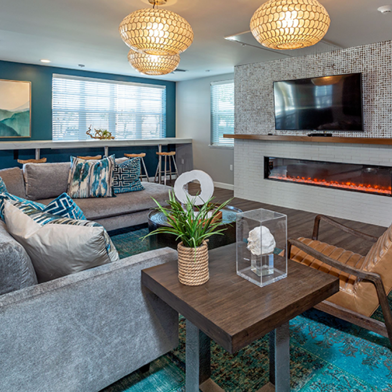 community room at marina crossing