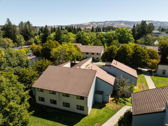 Verdot Village aerial of buildings