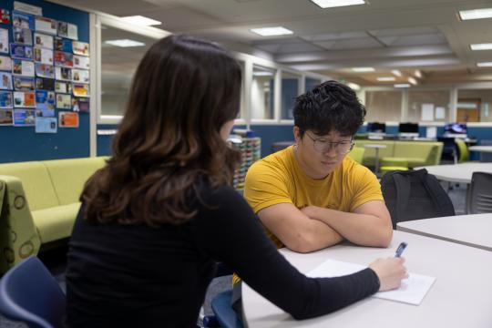 students doing homework together
