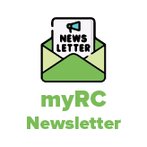 Newsletter icon with text myRC