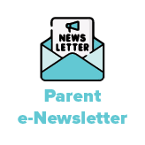 Newsletter icon with text Parent e-Newsletter